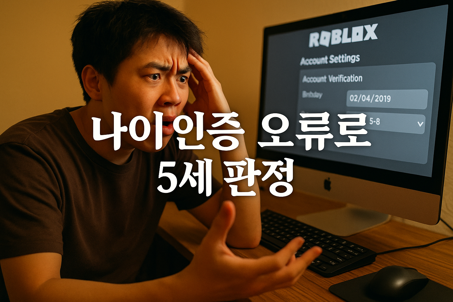 로블록스 나이 인증 시스템 오류로 성인이 5세 판정받아 발칵