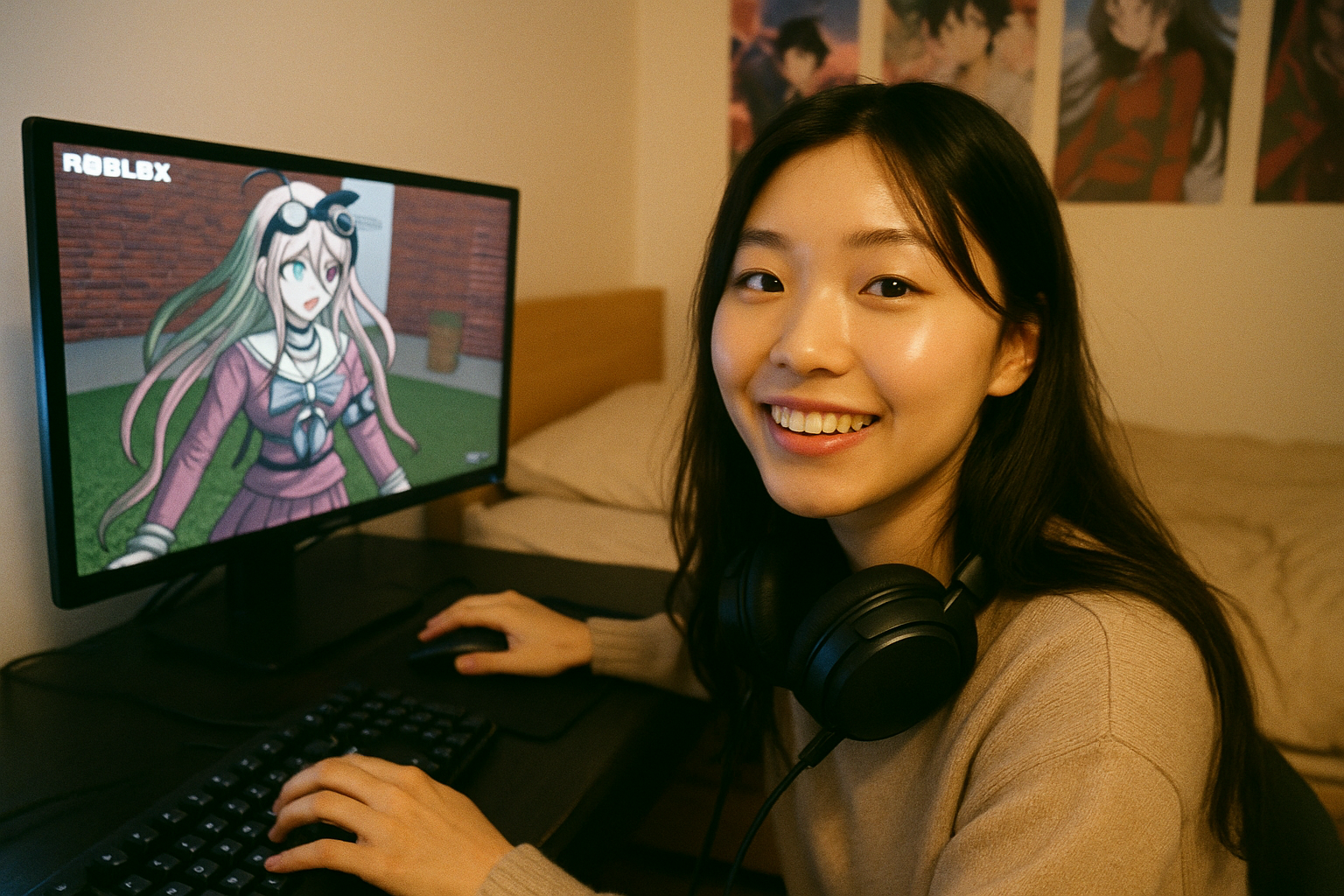 현실에서 코스프레 못해도 괜찮아... 로블록스로 해결한 단간론파 팬의 기발한 아이디어