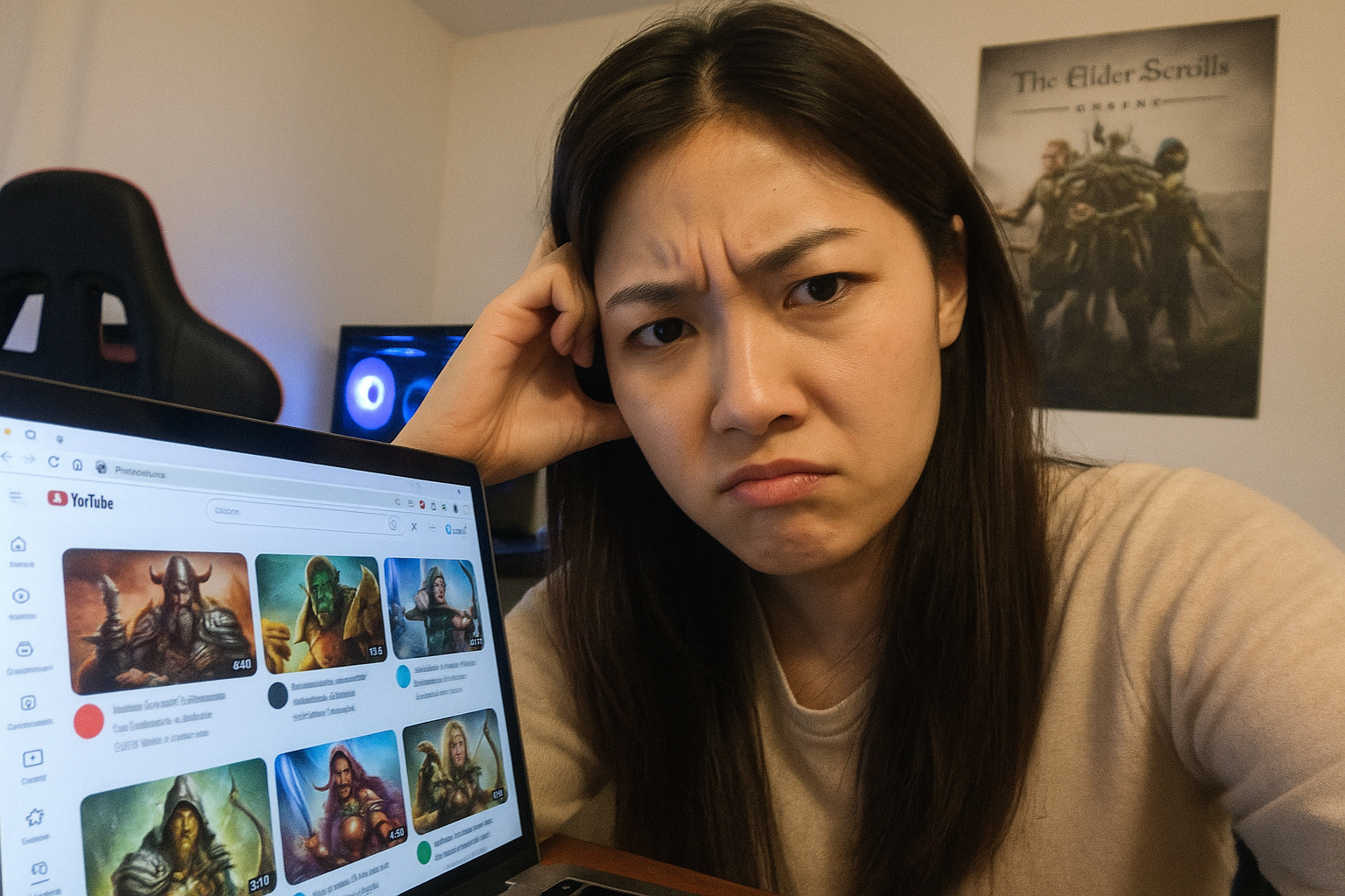 엘더스크롤 온라인 유튜버들, AI 썸네일로 게임 이미지 망치고 있다