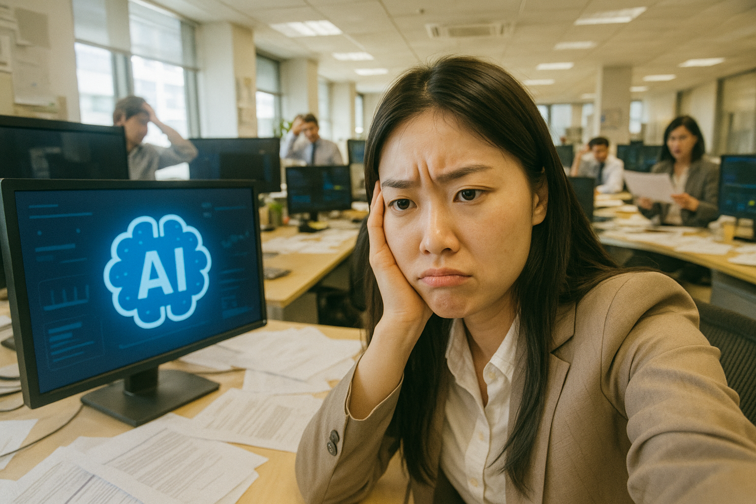 AI 도입 후 직장이 완전히 망가졌다... 결국 사람들이 생각을 포기했다