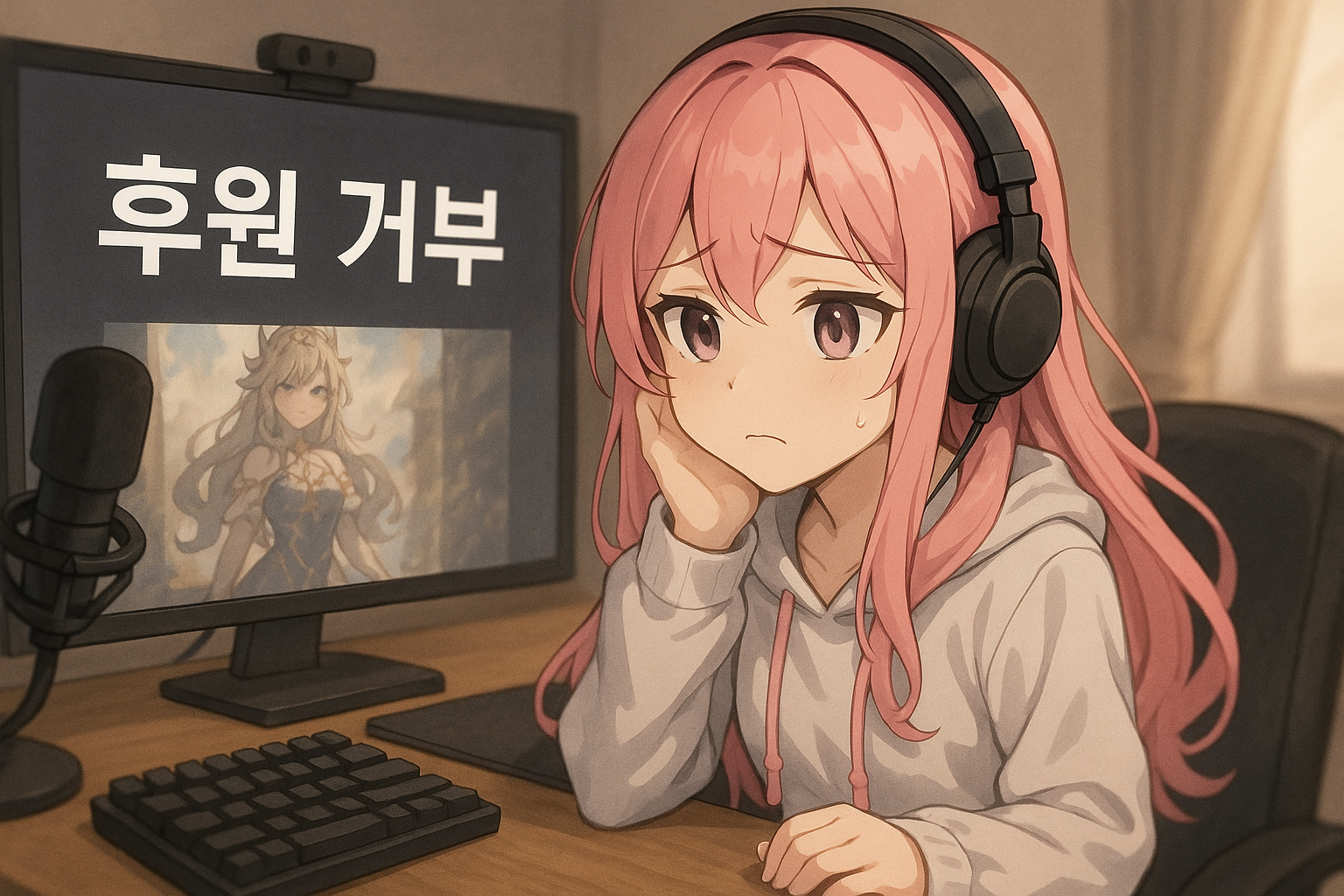 브이튜버 아이언마우스, AI 사용 게임 후원 거부해 화제