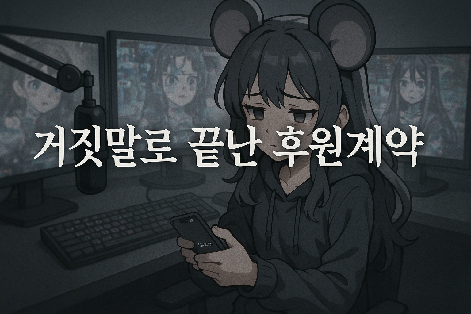 인기 VTuber 아이언마우스, AI 사용 숨긴 '네버니스 투 에버니스' 후원 방송 돌연 중단