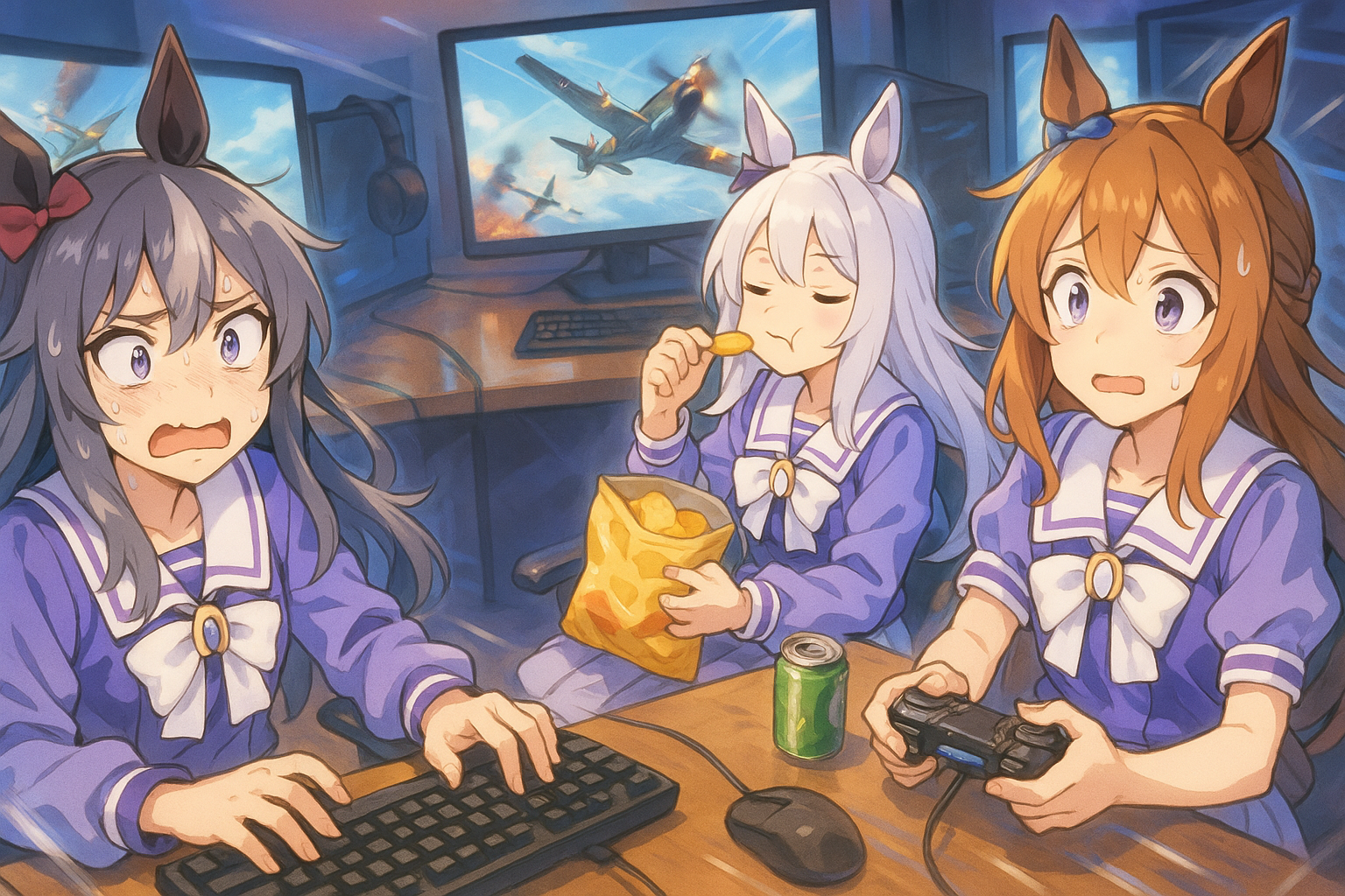 우마무스메 AI짱이 워 썬더에 빠져버렸다고?