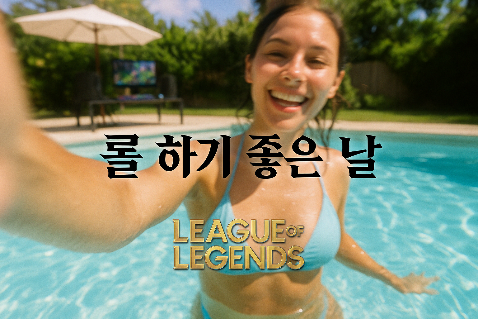 풀장에서 롤 하자는 유저, 레딧서 화제... 그런데 댓글이 없다?